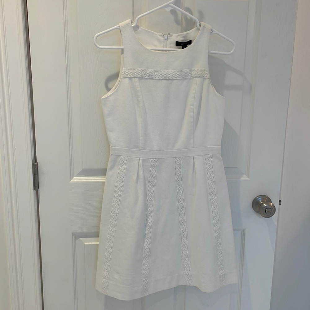 J.Crew White A Line Dress size 2